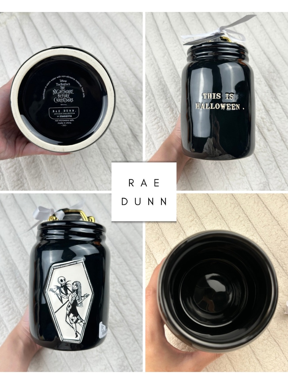 Rae Dunn Jack Skellington Jar Canister